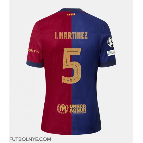 Camiseta Barcelona Inigo Martinez #5 Primera Equipación 2024-25 manga corta